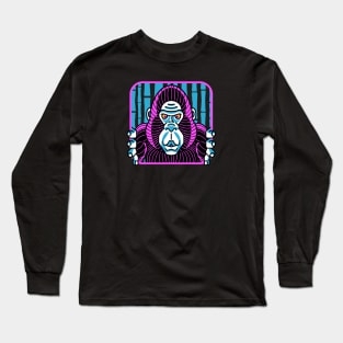 Psychedelic Gorilla Long Sleeve T-Shirt